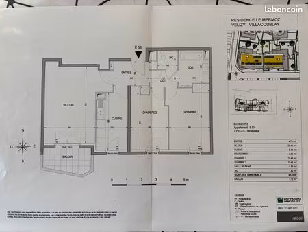 a vendre superbe 3 pièces