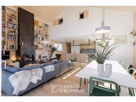 maison d'architecte éco-conçue avec dépendances proche des rives du léman