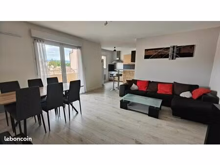 appartement t3 lumineux meublé 64 m² - box fermé et balcon - gare d’annemasse à 2 min à pi