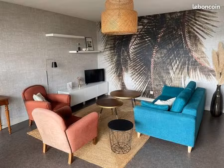 éco-quartier bottière-chénaie - t2 meublé 52m2 - grand balcon 20 m2 - place de parking fer