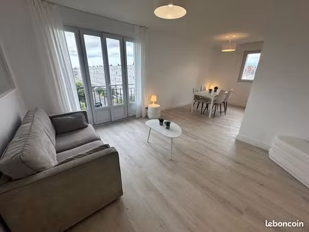 t4 meublé lumineux 82 m² – 3 chambres – centre tours – disponible immédiatement