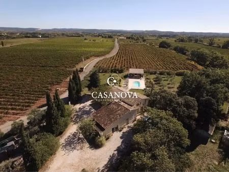 exclusivité - maison de campagne / mas entre gignac et clermont l'hérault sur 9000 m² de..