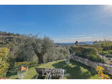 maison de charme vue mer avec terrain à magagnosc / châteauneuf-de-grasse