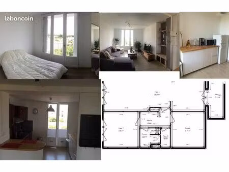 à louer – t3 lumineux avec balcon et parking – montpellier sud (tram restanque)