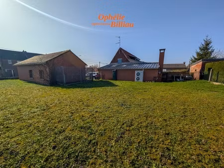 semi plain pied steenbecque / hazebrouck – longère rénovée 4 chambres – grand garage indiv