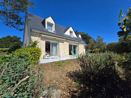 maison d'exception à vendre à saint gildas de rhuys - vue jardin et océan