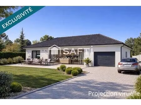 terrain à bâtir plat et clôturé sur 3 cotés