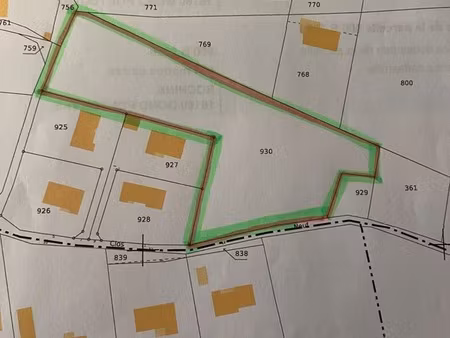 pranzac. terrain à lotir de 5507 m²