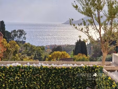 cannes croix des gardes - villa sur le toit avec vue mer panoramique
