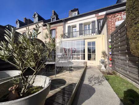 proche honfleur – maison de ville 90 m² avec terrasse et jardin 129 m² – la rivière-saint-