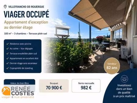 viager occupé - h83 ans - villefranche de rouergue (12200)