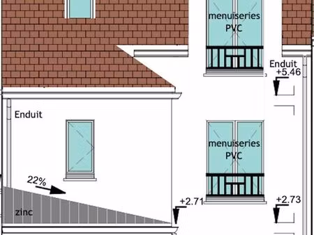 maison neuve + jardin + garage dpe a et la défense à pied