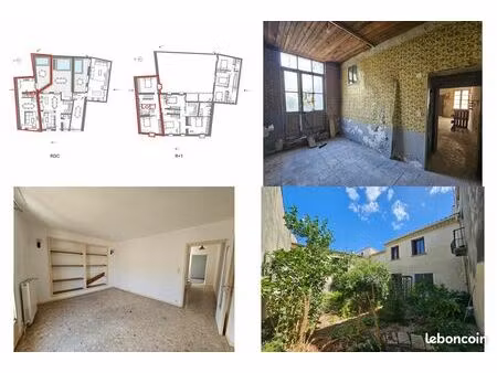 ? dernière maison vigneronne à vendre – centre historique – jardin – fort potentiel