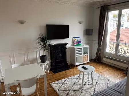 t2 meublé 34m2 lumineux avec dressing - asnières sur seine - proche transports