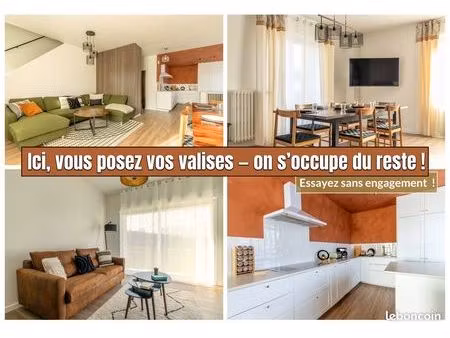 maison partagée 3 chambres + 3 salles d'eau à louer