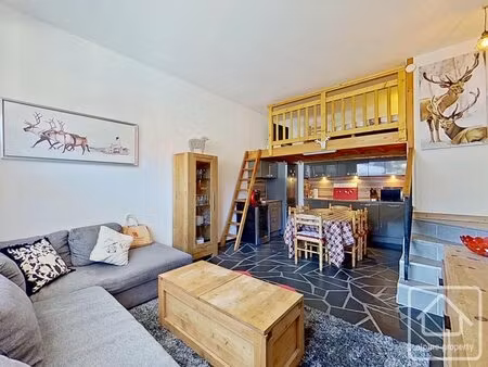 appartement rénové t3 situé au centre  vendu meublé avec cabe et casier à ski