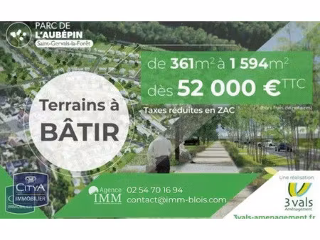 terrain à vendre - saint-gervais-la-forêt (41) - 67 135€