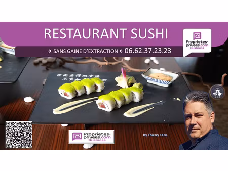 69007 lyon - restaurant 55 couverts  terrasse 20 places