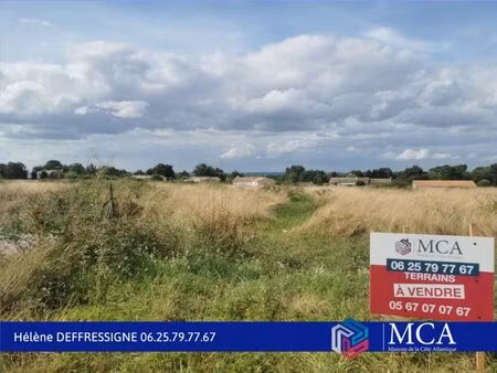 vente terrain 640 m² auros (33124)