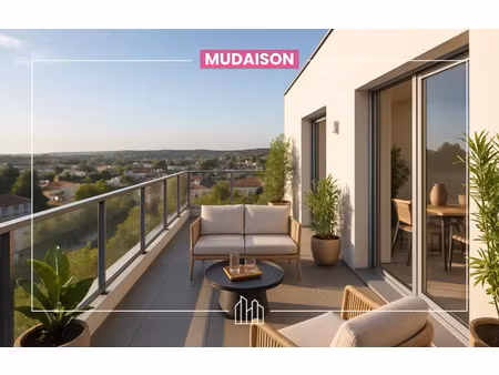 vente appartement neuf 3 pièces 77m2 mudaison - 295000 € - surface privée