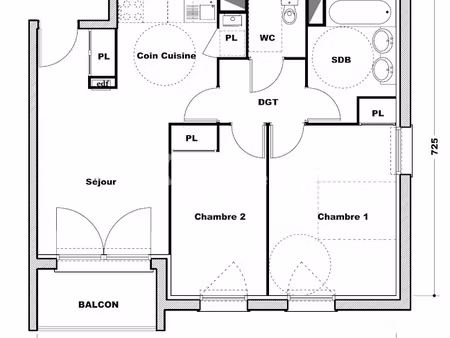 vente appartement 3 pièces 56.6 m² à rambouillet (78120)  195 000 €