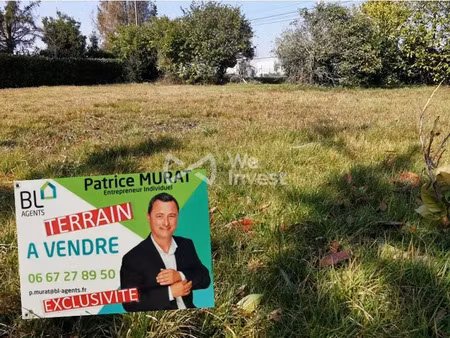 vente terrain 801 m² à la lande-de-fronsac (33240)  nan €