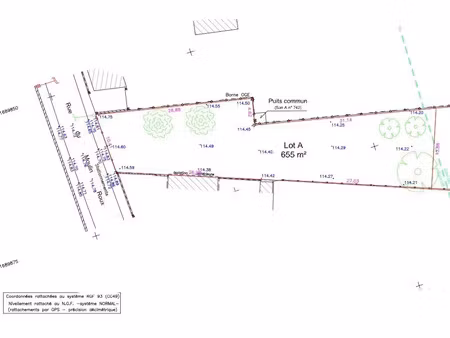 vente terrain 657 m² à les ecrennes (77820)  99 000 €