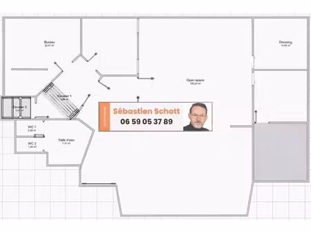 vente locaux professionnels 6 pièces 235 m² à paris 19ème (75019)  950 000 €