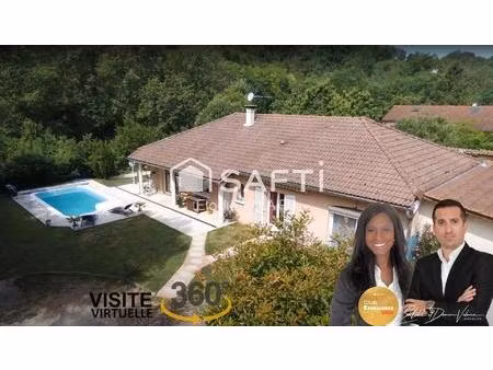 maison individuelle plain-pied 142 m² – piscine – terrain 951 m² – nivolas-vermelle