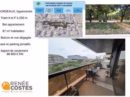 viager occupé - h76 ans - bordeaux (33000)