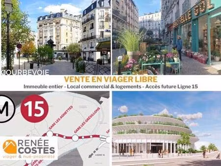 viager libre - h70 ans - courbevoie (92400)