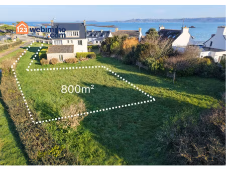 vente terrain 800 m² trédrez-locquémeau (22300)