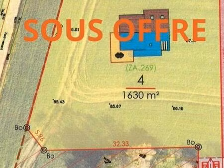 terrain constructible viabilisé à vendre
