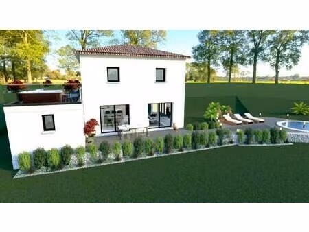 terrain avec maison neuve à vendre