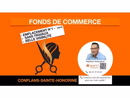 vente locaux professionnels 3 pièces 75 m² à conflans-sainte-honorine (78700)  159 900 €