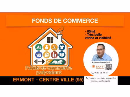 vente locaux professionnels 4 pièces 80 m² à ermont (95120)  85 000 €