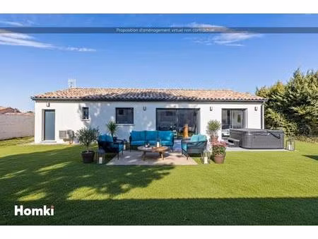 villa de plain pied 3 chambres  100m² de 2019 avec jardin et garage en rt 2012 : 349 900€