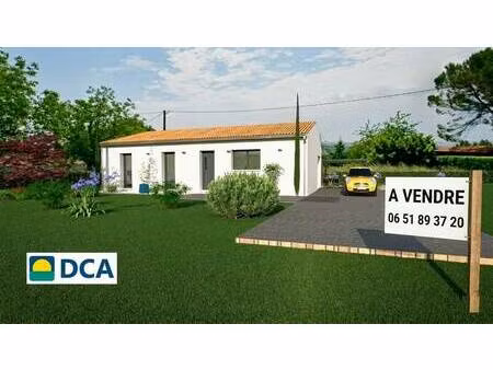 terrain avec maison neuve à vendre