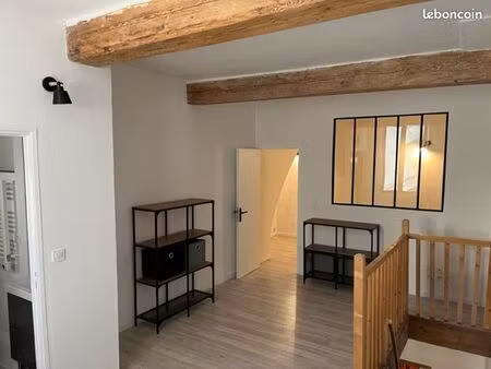 charmant duplex meublé et rénové au cœur du village d'aramon