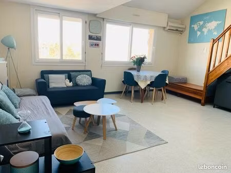 duplex t2 lumineux – 47 m² (54 m² au sol) – garage privatif – aucun trav