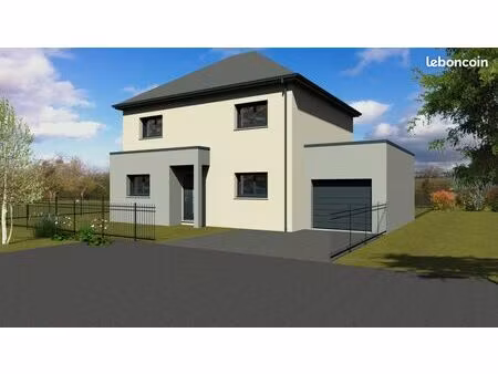 esquay-notre-dame – projet de maison neuve 126 m² sur terrain 441 m²