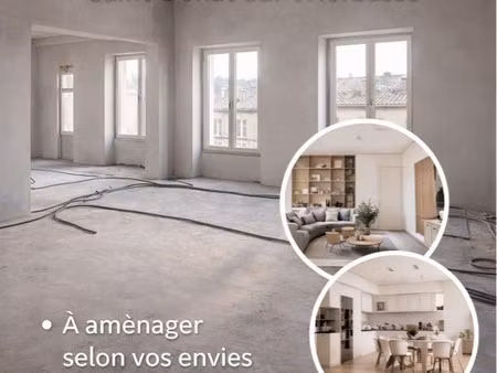 appartement 60 m² – plateau à aménager – hyper centre saint-donat-sur-l’herbasse
