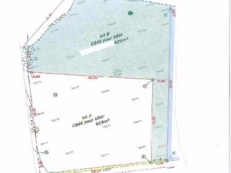 terrain 823 m² grosley-sur-risle