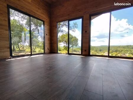 chalet bois isolé 80 m² – vendu démonté – idéal résidence ou projet locatif