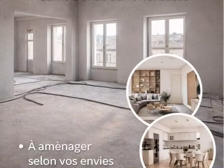 appartement 85 m² avec balcon – plateau à aménager – hyper centre saint-donat-sur-l’herbas