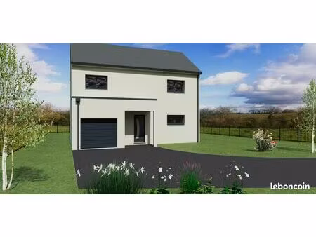 maison familiale 100 m² + garage – terrain 470 m² – falaise