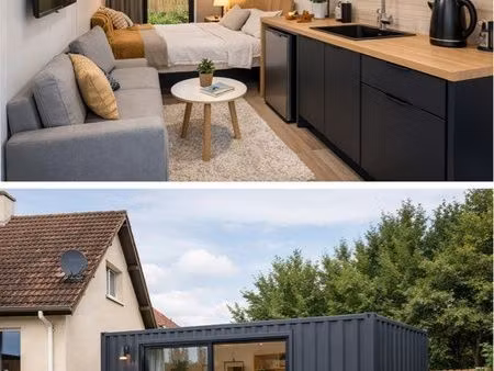 studio conteneur aménagé – idéal dépendance  bureau ou location