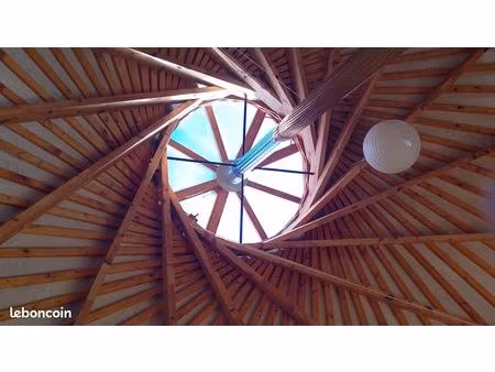 yourte style héliyourte auto-construite 38 m²