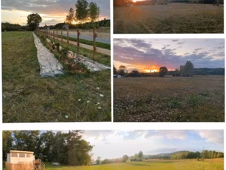 grand terrain constructible avec permis de construire