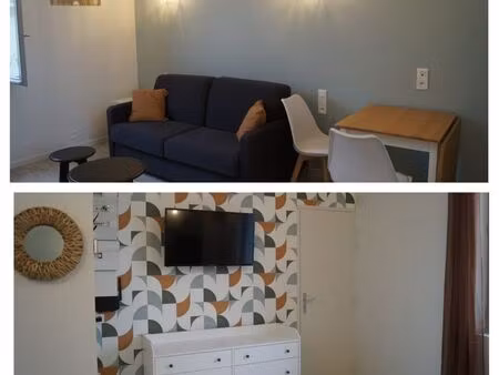 location studio meublé tout confort 23m2 chouzé sur loire